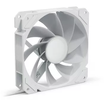 Korpusa ventilators Sharkoon SHARK Mirror RGB PWM REVERSE 120 mm Balts, 500–1500 RPM, 99.52 m³/h, FDB