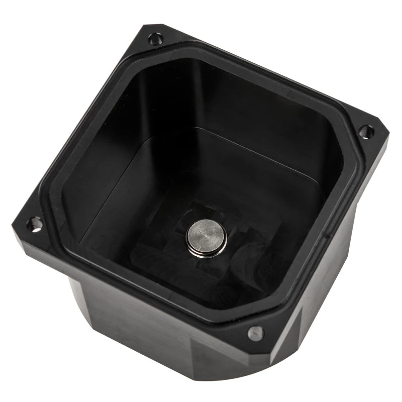 Datora dzesēšanas komponents Aqua-Computer 34083 — šķidruma dzesēšanas daļa, 0,16 L dzesēšanas šķidruma, 80×80×48 mm, melns