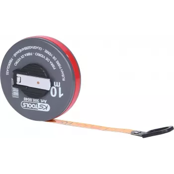 Mērlente ks tools 300.0040 — 10 m plastmasas lente, ievelkams korpuss
