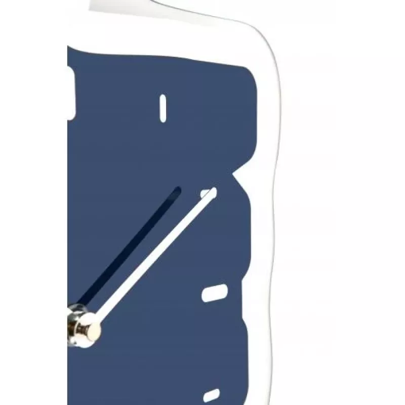NeXtime pulkstenis 3072bl Thumbs up, 40,5x41,5 cm, sienas, zils/sudrabs