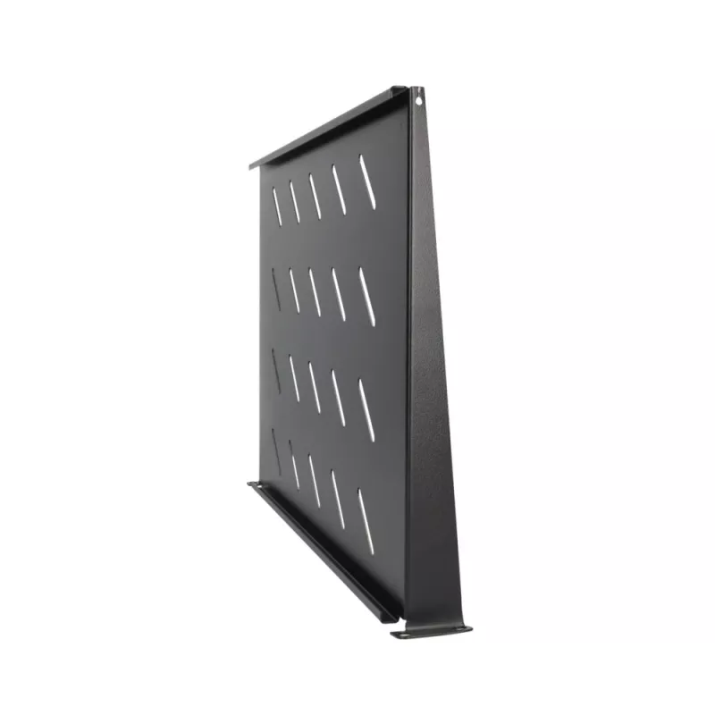 Plaukta plaukts Extralink SHELF 1U 19 collu sienas skapjiem, 1U, 300 mm, melns, metāls