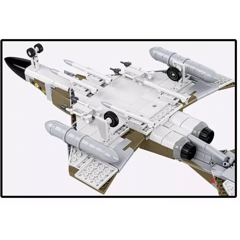 Cobi Blocks F-4M Phantom II militārā lidmašīnas modelis, 728 detaļu konstruktors