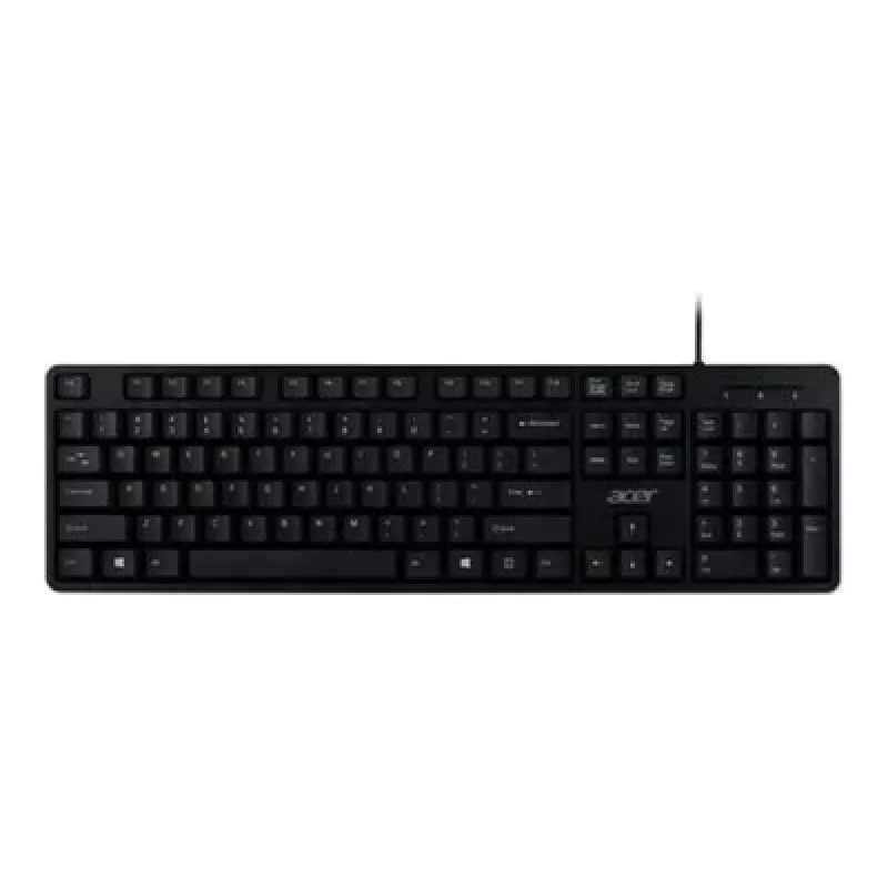Vadu USB tastatūra Acer GP.KBD11.04F — Pilna izmēra QWERTY US International, melna, 1,45 m kabelis