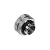Bitspower Multi-Link adaptera savienotājs, taisns, G1/4 collas AG uz 12 mm AD cieto cauruli – sudrabaini spīdīgs