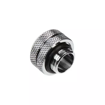 Bitspower Multi-Link adaptera savienotājs, taisns, G1/4 collas AG uz 12 mm AD cieto cauruli – sudrabaini spīdīgs