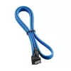 CableMod ModMesh - SATA kabelis - Serial ATA 150/300/600 - SATA (W) ar labo leņķi uz SATA (W) - 60cm - gaiši zils (CM-CAB-RSAT-N60KLB-R)