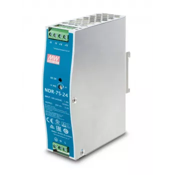 Barošanas bloks PLANET PWR-75-24 75 W zils pelēks