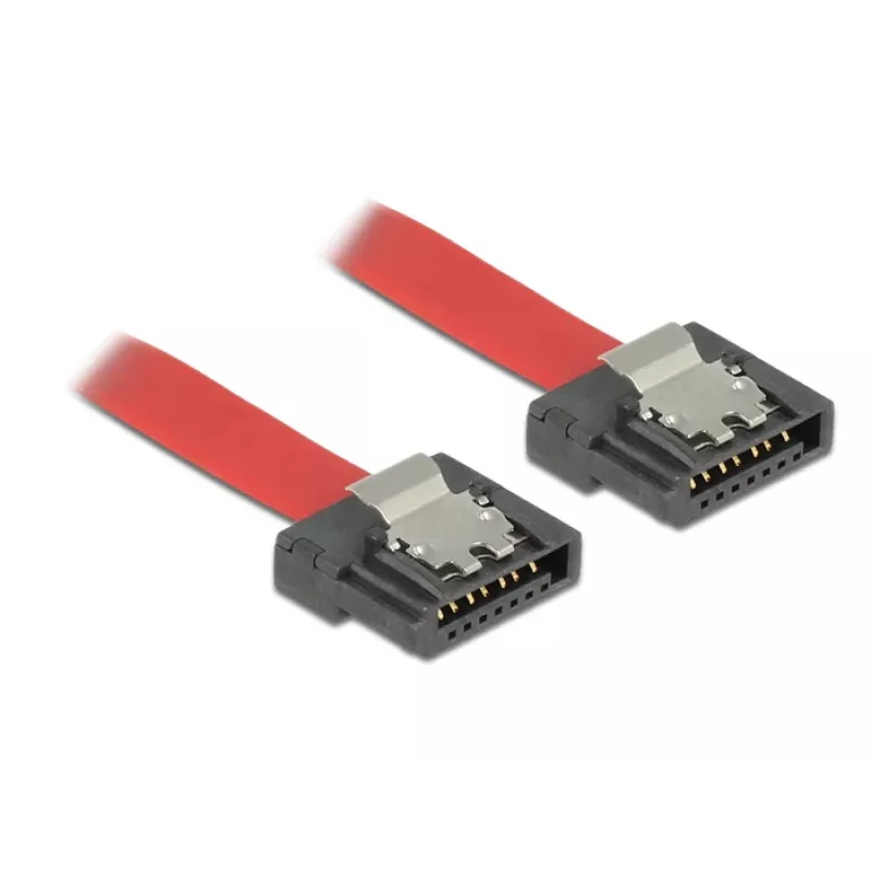 SATA kabelis DeLOCK 0,3 m SATA III 7-pin sarkans