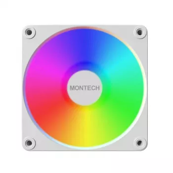Montech GF120 V2 ARGB datora korpusa ventilatora modulis 12 cm balts 1 gab.