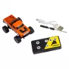 Tālvadības Monstru Kravas Automašīna Amewi DieCast 1:64 RTR Oranžā, Metāla Korpusa, Gatava Lietošanai
