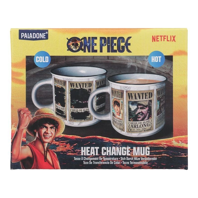 Heat Change Mug Paladone One Piece 300 ml - krāsu mainoša keramikas krūze