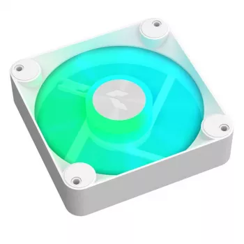 Dzesēšanas ventilators APNX FP1-Q 120 PWM ARGB-WT 120mm, PWM vadība, ARGB apgaismojums, balts rāmis