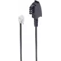 telefona kabelis ShiverPeaks BS70000-6 6 m Melns