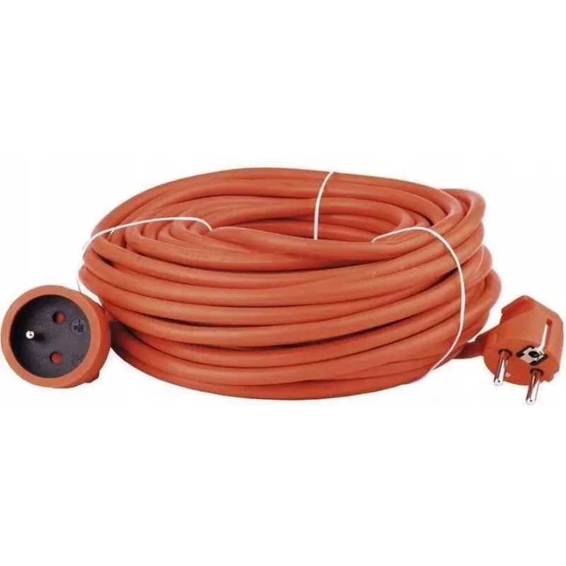 VERTEX PZO20M ievelkams pagarinātāja kabelis 20 m 3x2,5 mm oranžs