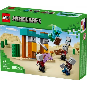 LEGO būvkomplekts The Illager Desert Patrol 21267 – Minecraft spēļu komplekts, 105 detaļas, 4 minifigūras, 80×60×110 mm