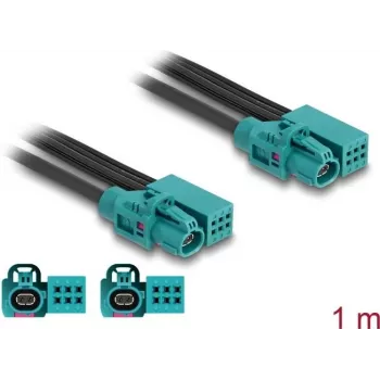 DeLOCK kabelis HDMTD Z viens + Powerpin ligzda uz HDMTD Z viens + Powerpin ligzda 1 m