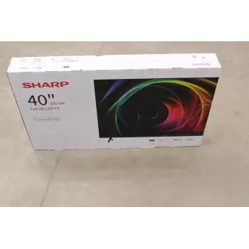 TV Sharp 40HA1205E 40 collu (101 cm) Full HD, 1920×1080, HDMI, USB, DVB-T/T2/C/S/S2, melns, bojāts iepakojums