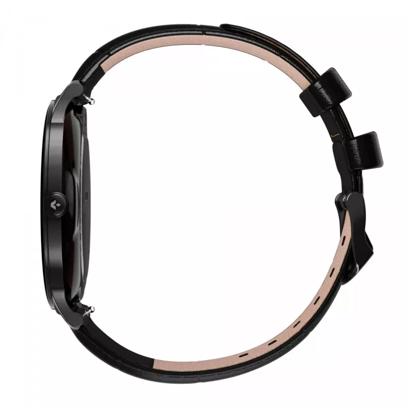Smartwatch Garett Quantum — melns nerūsējošais tērauds