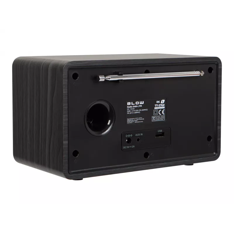 BLOW virtuves radio RK5 FM/DAB+ ar Bluetooth, melns