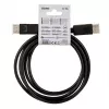 DisplayPort kabelis SAVIO CL-136, DisplayPort vīr.–vīr., 2 m, DP 1.2, zelta kontakti, melns