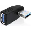 USB 3.0 vīrieša/sievietes savienotājs DeLOCK 65342 melns
