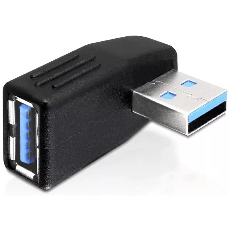 USB 3.0 vīrieša/sievietes savienotājs DeLOCK 65342 melns