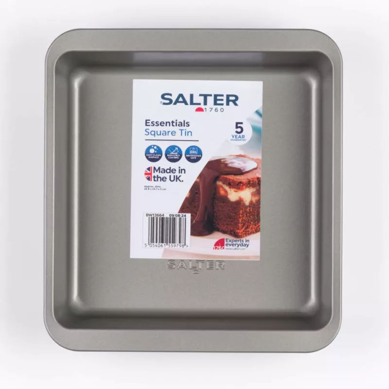 Cepamā forma Salter BW13664 26 cm kvadrātveida, ar nepiedegošu pārklājumu