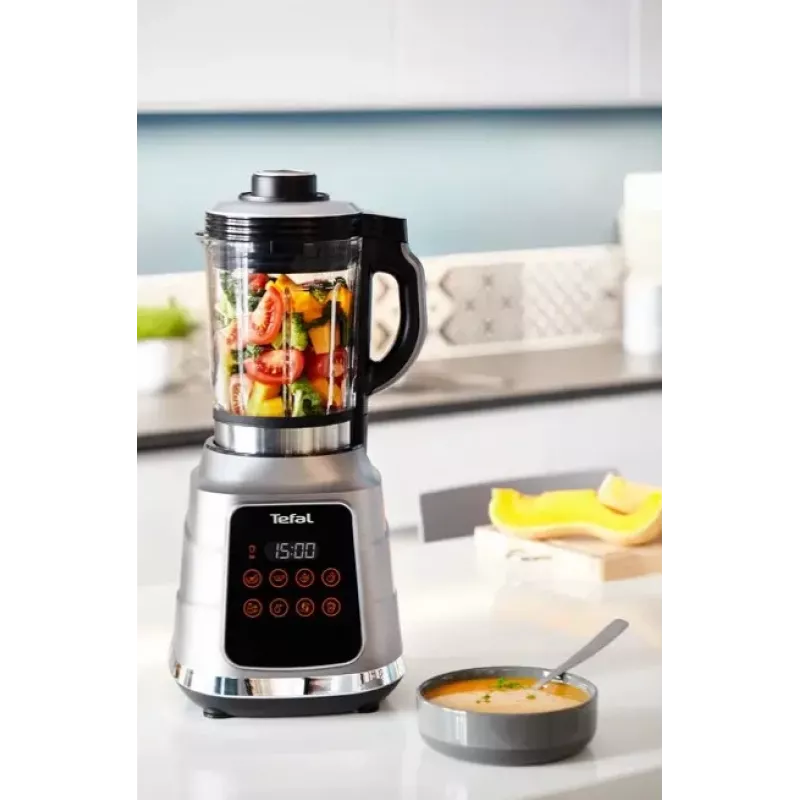 Galda blenderis Tefal BL985A31 — 1300 W, 1,75 L stikla trauks + 2 L Tritan trauks, Trip'Ax 6 spārnu nerūsējošā tērauda asmeņi, vakuuma blendēšana