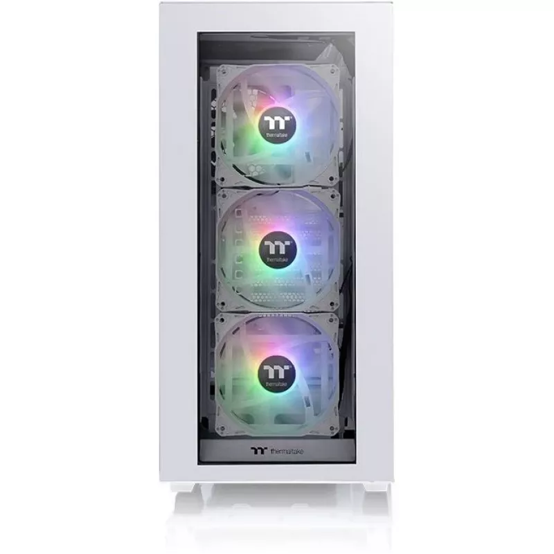 PC korpuss Thermaltake Divider 300 TG Snow ARGB Midi Tower balts