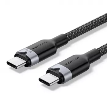 USB-C uz C 2.0 Vention 3.1 5A 240W 2m BK kabelis