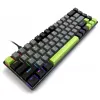 Mehāniskā tastatūra MEDIA-TECH MT1260 Red Core MX60, 60% formas koeficients, CHERRY MX Red slēdži, RGB fona apgaismojums, USB, zaļa