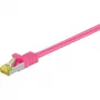 Tīkla kabelis Goobay RJ-45 CAT7 3m fuksīna S/FTP