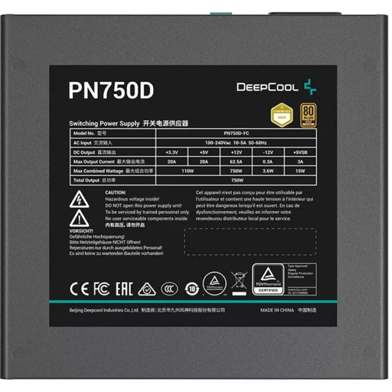 Barošanas bloks Deepcool PN750D 750W Gold ATX