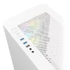 Montech AIR 100 ARGB MICRO-ATX tornis ar četriem iepriekš uzstādītiem ARGB ventilatoriem, īpaši minimālistisks dizains, smalka sieta priekšējais panelis, augsta gaisa plūsma, unikāls sānu panelis