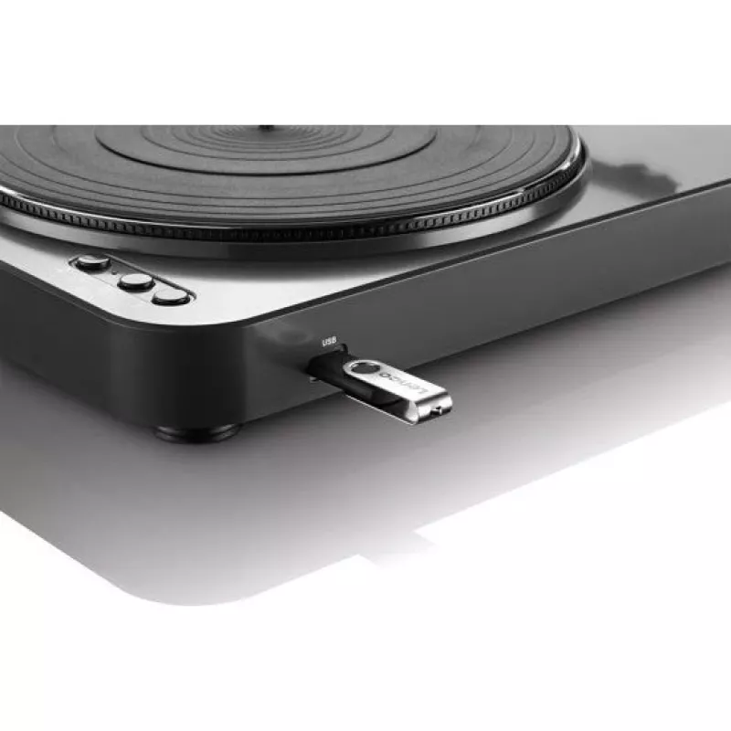 Siksnas piedziņas audio atskaņotājs Lenco LBT-120BK melns, pusautomātisks
