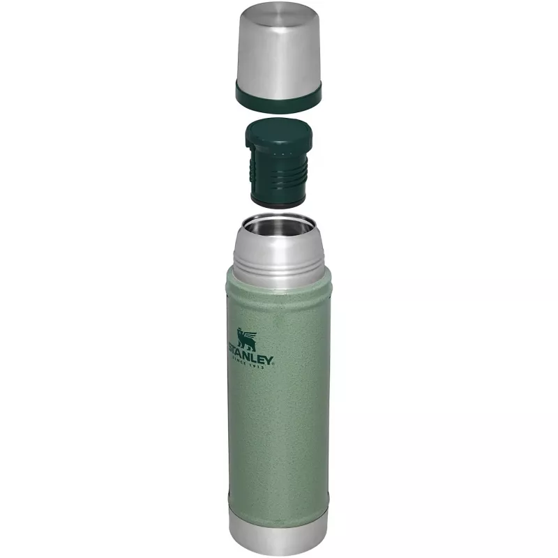 Termoss STANLEY The Legendary Classic Bottle 0.6L zaļš – izolēta vakuuma pudele, 600 ml