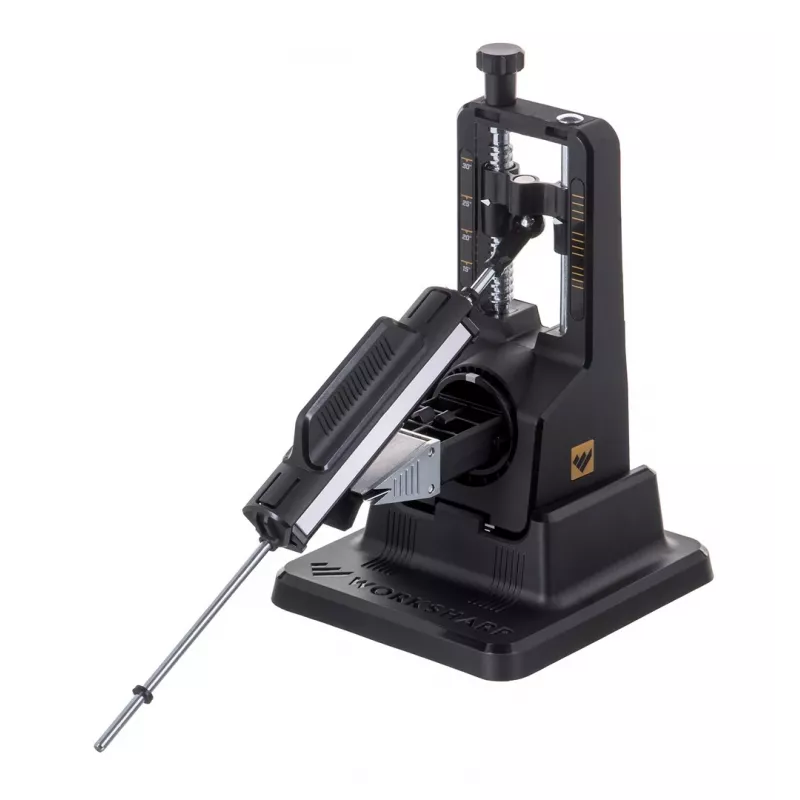 Nažu asināmais Work Sharp Precision Adjust 09DX164 regulējams leņķis ar keramisko slīpēšanas stieni, dimanta plāksnēm, melns, 243,8×165,1×143,3 mm