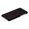 Telefona maciņš man and wood iPhone 11 Pro — melnkoka melns, ciets aizsargājošs aizmugures vāciņš