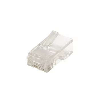 RJ45 savienotājs Extralink CAT5E UTP 8P8C caurspīdīgs vīrišķais/sieviešu