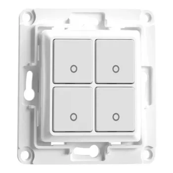 Wall Switch Shelly 4 balta Vadības veids Pogas Savietojamība Shelly 1 Shelly i4 Shelly 2.5 Shelly Plus Series