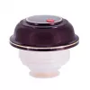 Vakuuma termoss ROTPUNKT 330-16-04-0 1 L, ķiršu krāsā, saglabā karstu 24 h, aukstu 36 h