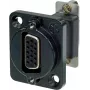 Neutrik NADB15FF-B kabeļa adapteris VGA melns - nerūsējošais tērauds (NADB15FF-B)