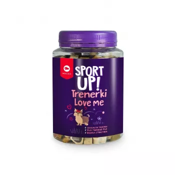 Suņu našķi MACED Sport Up! Love Mix Junior 300 g — zivju garšas apmācības atlīdzības kucēniem