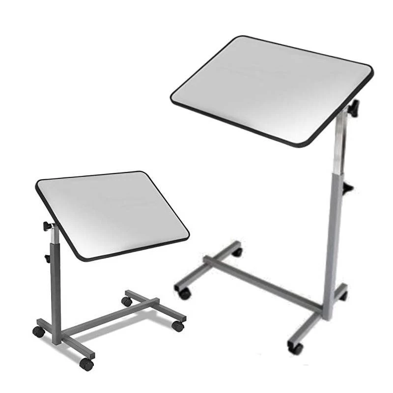 Naktsgaldiņš HERDEGEN EASY modelis 421000 — kompakts naktsgaldiņš, regulējams augstums 70–105 cm, galda virsma 600×400 mm, slīpums 0–90°, 4 bloķējami riteņi, maks. slodze 10 kg