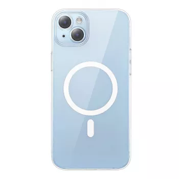 Baseus Crystal Series magnētiskais maciņš iPhone 14 Plus + rūdīts stikls