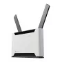Bezvadu maršrutētājs MikroTik Chateau PRO ax — divjoslu 2,4/5 GHz, 3548 Mbit/s, PoE, 5x LAN, 2 ārējās antenas, pelēks/balts