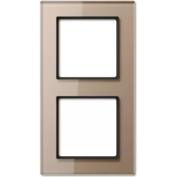 Stikla slēdža pārsegs JUNG AC 582 GL CH Champagne — stikls, 84×155 mm