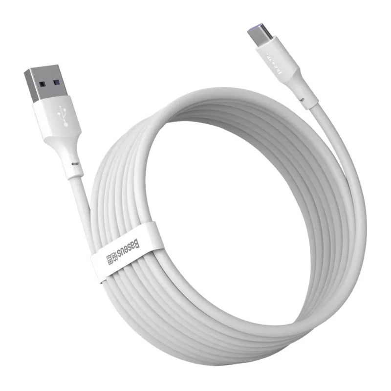 USB kabelis Baseus TZCATZJ-02 1,5 m USB A USB C balts