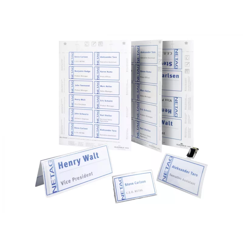 Etiķete Durable 1455-02 Balta