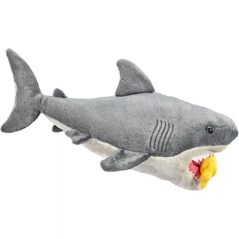 Mīkstā rotaļlieta Schmidt Spiele The balta Shark plīša figūra, modelis 42841, pildīts dzīvnieks
